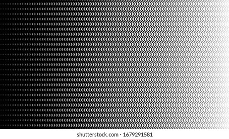 halftone gradient wave smooth line geometric pattern vector on white background