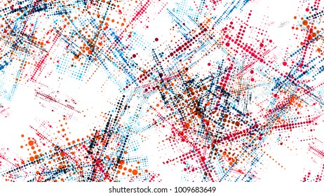 Halftone Grainy Texture with Grunge Dots and Spots. Rough Grungy Seamless Pattern Design. Scatter Style Texture. Noise Fashion Print Design Pattern.