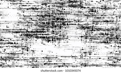 Halftone Grainy Texture with Grunge Dots and Spots. Rough Grungy Seamless Pattern Design. Scatter Style Texture. Noise Fashion Print Design Background.