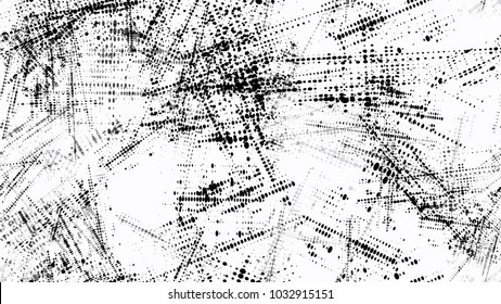Halftone Grainy Texture with Grunge Dots and Spots. Retro Spotted Seamless Pattern. Scatter Style Texture. Noise Fashion Print Design Background.