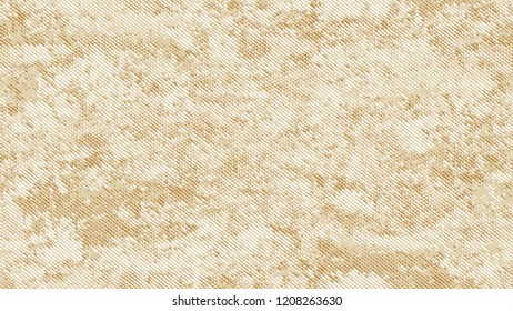 Halftone Grainy Texture with Grunge Dots and Spots. Cartoon Cracked Noisy Surface Pattern Design. Faded Dyed Style Texture. Beige Broken, Spotted Print Design Background.