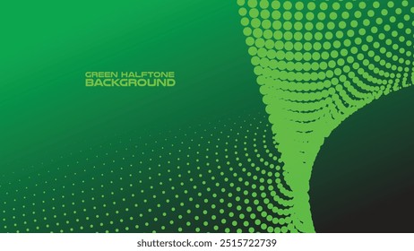 Fondo verde semitono con gradiente para el telón de fondo o la presentación