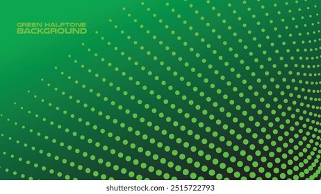 Fondo verde semitono con gradiente para el telón de fondo o la presentación