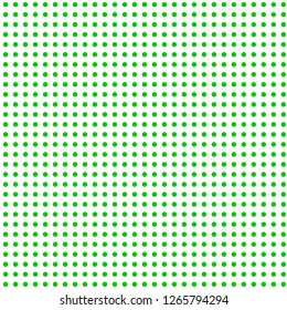 Halftone of green halftone dots on a white background