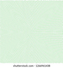 Halftone of green, halftone dots on a white background