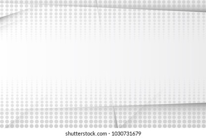 Halftone grey abstract background. Modern design halftone template for web site, flyer,digital presentation, cover and magazine.Abstract halftone grey concept for brochure, backdrop and space for text