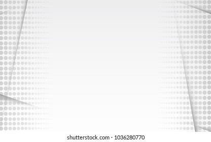 Halftone grey abstract background. Modern design halftone template for web site, flyer,digital presentation, cover and magazine.Abstract halftone grey concept for brochure, backdrop and space for text