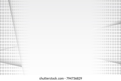 Halftone grey abstract background. Modern design halftone template for web site, flyer,digital presentation, cover and magazine.Abstract halftone grey concept for brochure, backdrop and space for text