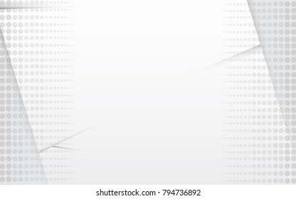 Halftone grey abstract background. Modern design halftone template for web site, flyer,digital presentation, cover and magazine.Abstract halftone grey concept for brochure, backdrop and space for text
