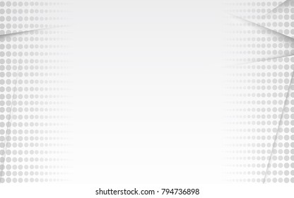 Halftone grey abstract background. Modern design halftone template for web site, flyer,digital presentation, cover and magazine.Abstract halftone grey concept for brochure, backdrop and space for text