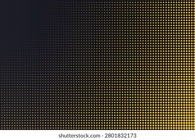 Halftone grid with yellow and black gradient contrast pattern yellowblack dots texture