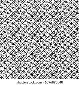 Halftone grunge background. Black and white abstract pattern. Seamless background. Vector image.
