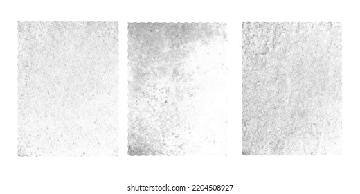 Conjunto de fondos de tonos de media grunge.Vector de textura.Grano de presión de sobreposición de polvo ,Simplemente coloque la ilustración sobre cualquier objeto para crear efecto de grises .dots abstracto, salpicado , sucio,afiche para su diseño. 