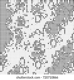 Halftone grunge black and white