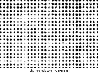 Halftone grunge black white. Abstract vector texture for print and design. The black squares of different sizes on a white background