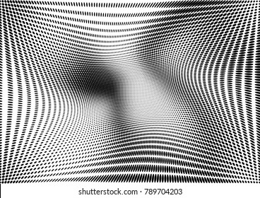 Halftone grunge dotted vector pattern, textured futuristic background. Vector illustration