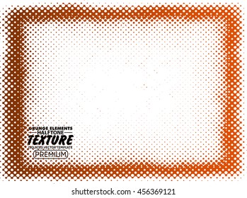 Halftone grunge frame - abstract texture. Stock vector design template - easy to use
