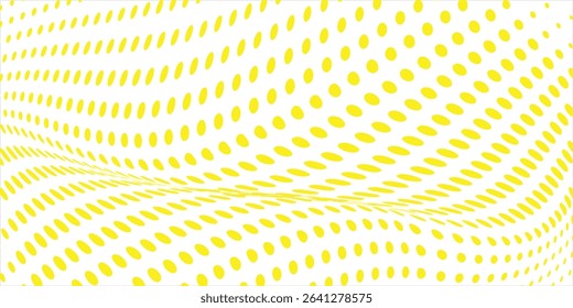 Halftone grunge gradient background. Faded grit noise texture. Yellow and white sand wallpaper. Retro pixel background. Anime or manga style comic overlay. Vector graphic design textured template