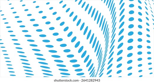 Halftone grunge gradient background. Faded grit noise texture. blue and white sand wallpaper. Retro pixel background. Anime or manga style comic overlay. Vector graphic design textured template