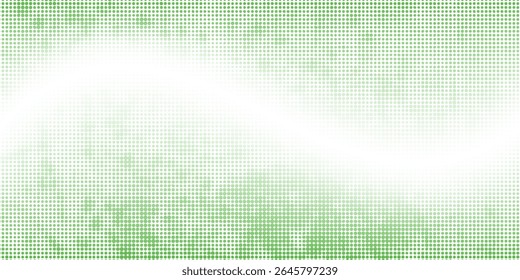 Halftone grunge gradient background. Faded noise grit texture. Green sand wallpaper. Retro pixel background. Anime or manga style comic overlay. Vector graphic design .vector eps10