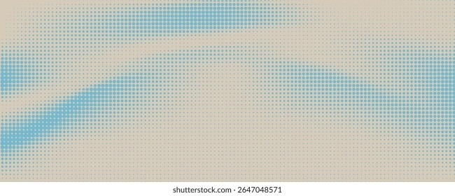 Plano de fundo gradiente de meio-tom. Textura de resíduo esmaecido. Papel de parede de areia azul e cinza. Fundo de pixel retrô. Anime ou manga estilo história em quadrinhos. Modelo texturizado de design gráfico vetorial