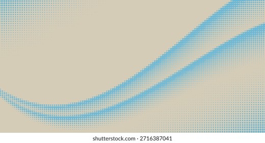 Fondo de gradiente de grunge de semitono. Textura de grano de ruido descolorido. Fondo de pantalla de arena azul y gris. Fondo de píxeles retro. Superposición de cómic de estilo anime o manga. Plantilla texturizada de Diseño gráfico de Vector