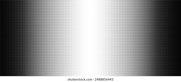 Halftone Grunge gradient background texture. Faded grit Noise texture. Black sand wallpaper. Retro pixelated backdrop. Anime or manga style comic overlay. Vector graphic design textured template