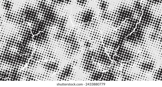 halftone grunge illustration vector print background.