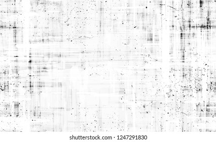 Halftone Grunge Seamless Background. Noisy Surface Pattern Design. Black and White Scratched Background.