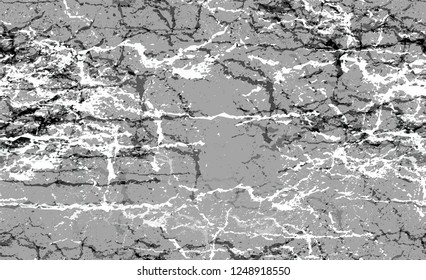 Halftone Grunge Seamless Background. Noisy Surface Pattern Design. Black and White Scratched Background.