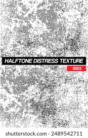 Halftone grunge texture vector to add distress to your graphics, images or videos.
