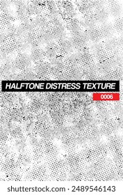 Halftone grunge texture vector to add distress to your graphics, images or videos.