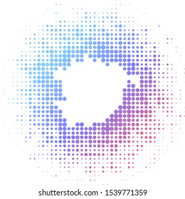 Halftone Grunge Textured Background Frame