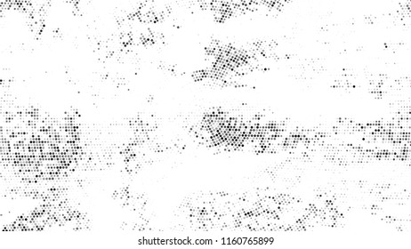 Halftone Grunge Vector Pop Art Texture. Cartoon Vintage Pattern. Splatter Style Texture. Black and White Noise Fashion Print Design Background.