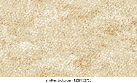Halftone Grunge Vector Pop Art Texture. Cartoon Retro Vector Pattern. Overlay Grainy Style Texture. Beige Monochrome Print Design Pattern.