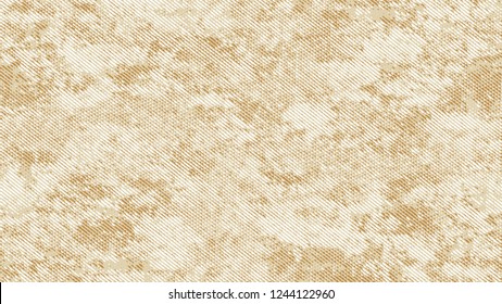 Halftone Grunge Vector Pop Art Texture. Retro Spotted Pattern. Faded Dyed Style Texture. Beige Broken, Spotted Print Design Pattern.