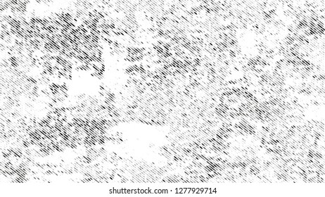 Halftone Grunge Vector Pop Art Texture. Cartoon Cracked Noisy Surface Pattern Design. Splatter Style Texture. Black and White Monochrome Print Design Pattern.