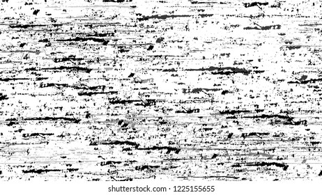 Halftone Grunge Vector Seamless Black and White Texture. Cartoon Cracked Noisy Surface Seamless Pattern. Overlay Rust Metal Texture. Monochrome Print Design Background.