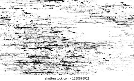 Halftone Grunge Vector Seamless Black and White Texture. Cartoon Cracked Noisy Surface Seamless Pattern. Faded Dyed Paper Texture. Broken, Spotted Banner Design Background.