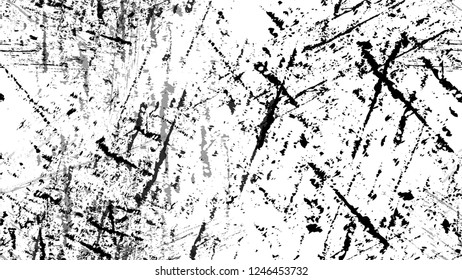 Halftone Grunge Vector Seamless Black and White Texture. Distressed Grungy Seamless Pattern Design. Dirty Cracked Wall Texture. Noise Fashion Print Design Background.