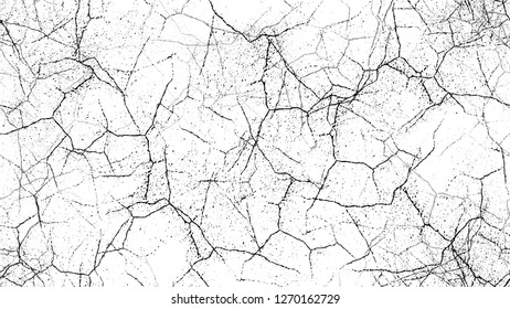 Halftone Grunge Vector Seamless Black and White Texture. Vintage Hand Painted Dirty Seamless Pattern. Faded Dyed Paper Texture. Concrete, Chalk Pop Art Design Pattern.