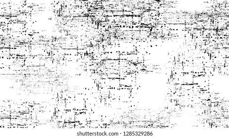 Halftone Grunge Vector Seamless Black and White Texture. Vintage Hand Painted Dirty Seamless Pattern. Watercolor Splatter Style Texture. Broken, Spotted Pop Art Design Pattern.