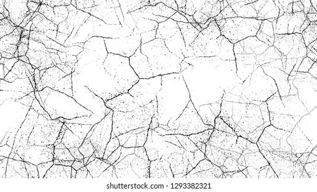 Halftone Grunge Vector Seamless Black and White Texture. Rough Grungy Land Seamless Pattern Design. Watercolor Splatter Style Texture. Broken, Rusty Banner Design Background.