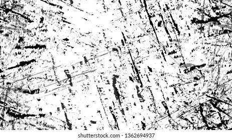 Halftone Grunge Vector Seamless Black and White Texture. Vintage Hand Painted Dirty Seamless Pattern. Watercolor Splatter Style Texture. Plaster, Ink Paint Print Design Pattern.