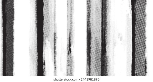 Halftone Grunge Vector Seamless Black and White Texture. Distressed Grungy Seamless Pattern Design. Watercolor Splatter Style Texture.