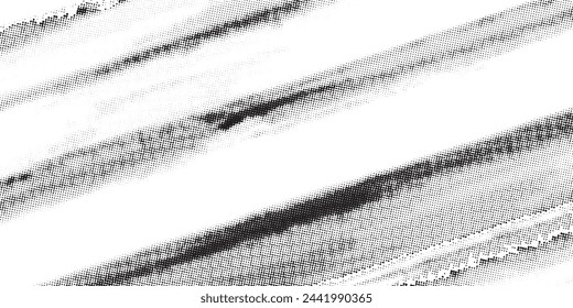 Halftone Grunge Vector Seamless Black and White Texture. Distressed Grungy Seamless Pattern Design. Watercolor Splatter Style Texture.
