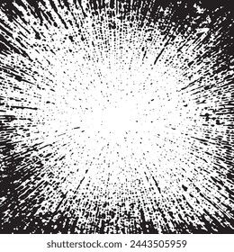 Halftone Grunge Vector Seamless Black and White Texture. Vintage, Dirty, Watercolor, Rough Background, Cracked Ground Texture. Monochrome Print Design Background, Oily. Hand-Painted Dirty Seamless