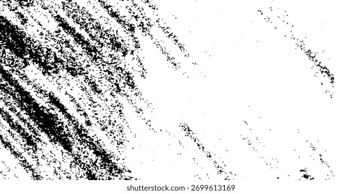 Textura blanca y negra sin costuras de Vector grunge semitono. Dibujado a mano viejo patrón sin fisuras rayado. Textura de estilo de salpicadura de acuarela. Patrón de diseño de arte Pop roto y oxidado.