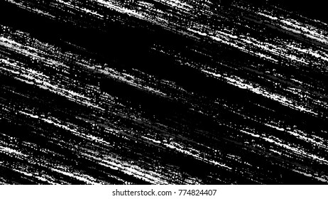 Halftone Grunge Vector Seamless Black and White Texture. Vintage Hand Painted Dirty Seamless Pattern. Overlay Rust Metal Texture. Sketch, Rust Fashion Print Design Background.