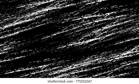 Halftone Grunge Vector Seamless Black and White Texture. Hand Drawn Old Scratched Seamless Pattern. Overlay Rust Metal Texture. Broken, Rusty Print Design Pattern.